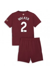 Manchester City Kyle Walker #2 Babytruitje 3e tenue Kind 2024-25 Korte Mouw (+ Korte broeken)